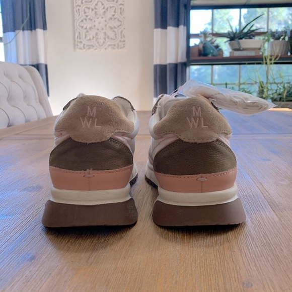 MADEWELL Kickoff Training Sneakers NWOT  -Size 7 - white pink/peach brown - Picture 6 of 9